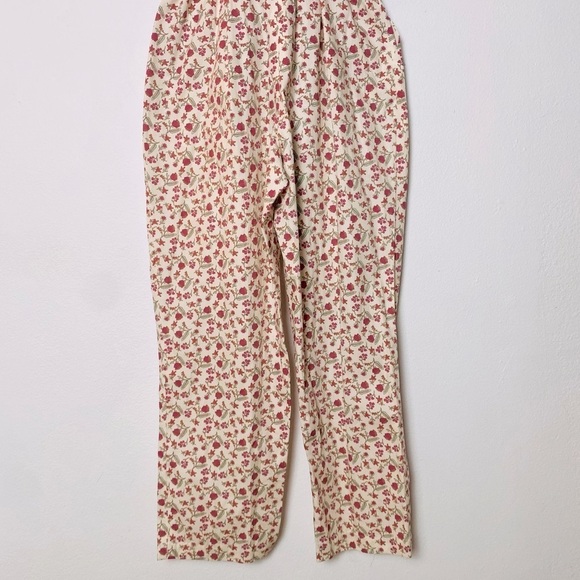 New Gal Meets Glam Floral print Jumpsuit Puff Sleeve Tie Belt Size 2 - Picture 12 of 15